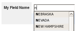 example AutoComplete Field